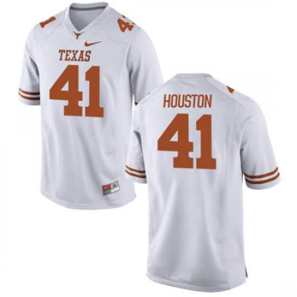 Men's Texas Longhorns #41 Tristian Houston Limited Embroidery Jersey White